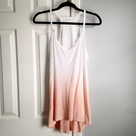 Michelle USA Tops - Michelle USA peach ombre high low tank Size L